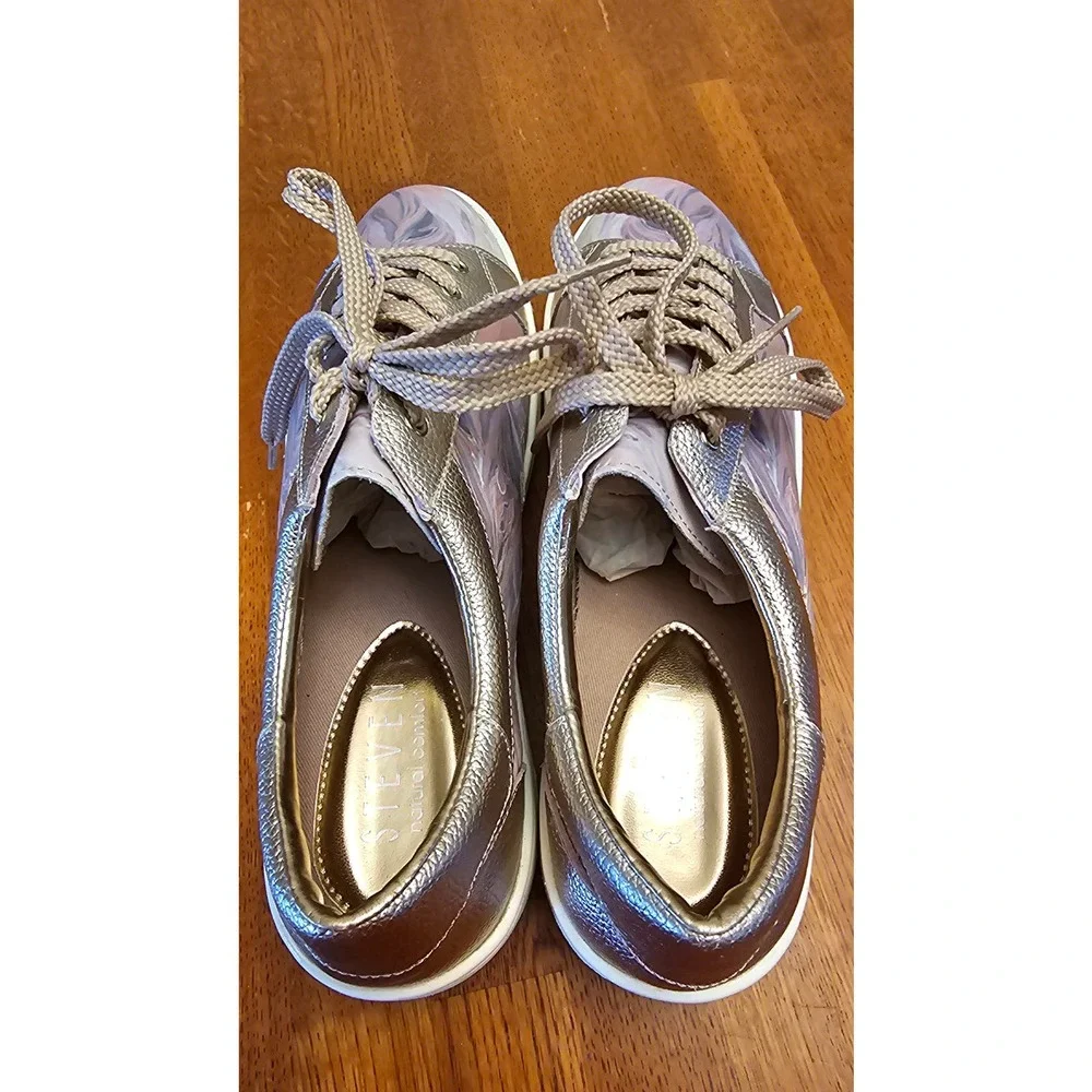Steven‎ by Steve Madden marbled metallic shoes size 11 NEW